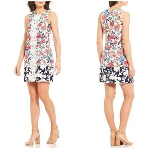 Eliza J Floral Sleeveless Shift Dress Size 8